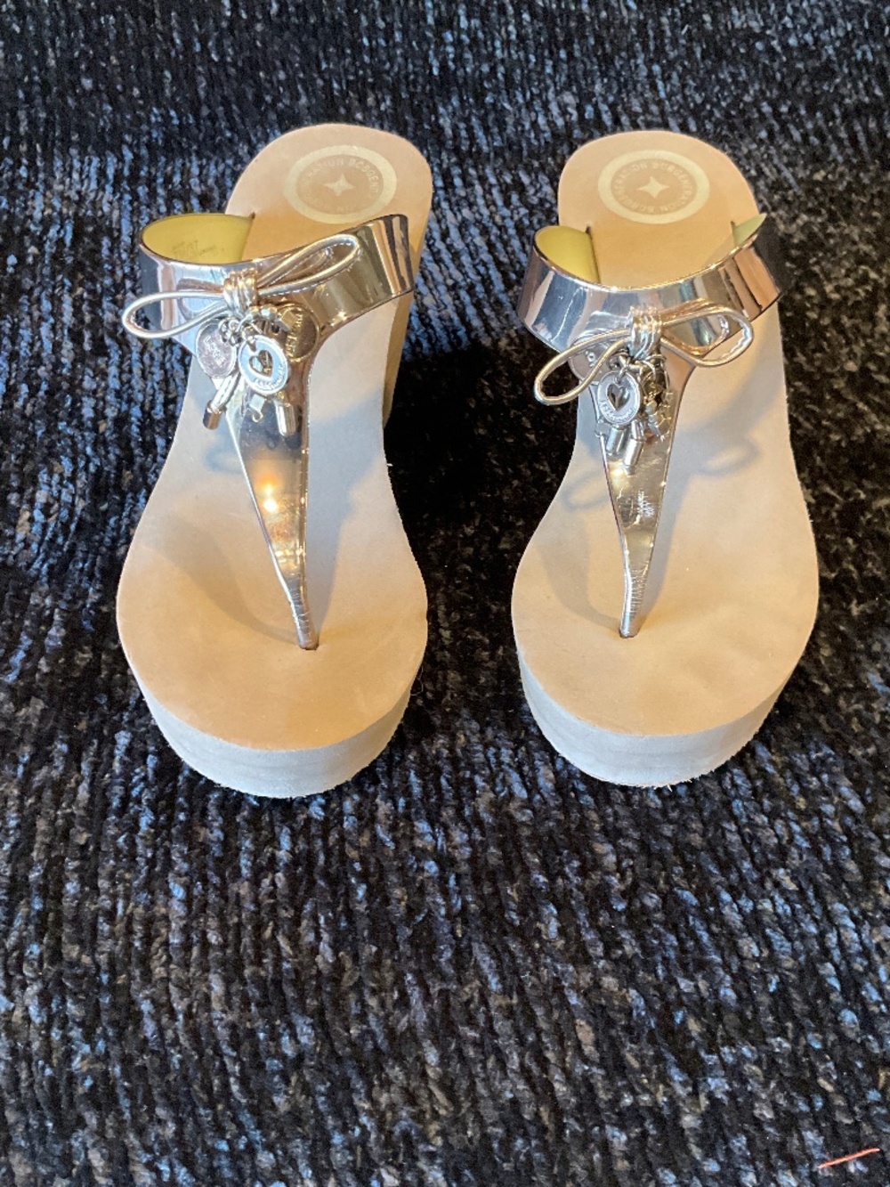BCBGeneration Wedge Thong Sandals - 7